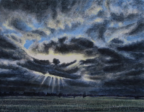 Himlen over Næs, set fra Næstvedvejen